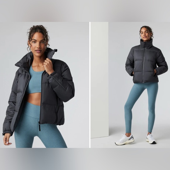 NWT Vuori Hillside Down Parka Puffer Jacket Coat  * Asphalt Black * Large - Picture 3 of 6